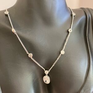 Givenchy Silver Necklace with Minimalist Pendant